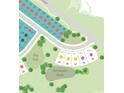 A detailed section of a neighborhood site map highlighting available lots and community features like a dog park at 1011 Idyllic Ln, Waxhaw, NC 28173