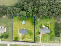 Aerial view showing property lines that is 0.70 acres and close to neighborhood homes and mature trees at 1274 Carpenter Springs Dr, Dallas, NC 28034