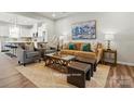 Inviting living room features stylish decor, including comfortable seating and modern artwork at 7148 Hodges Meadow Ln, Charlotte, NC 28213