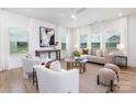 Bright living room with lots of windows, hardwood floors, neutral colors, and modern decor at 32616 Millingport Rd # 7144, New London, NC 28127