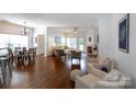 Bright and open living room with hardwood floors and fireplace at 2412 Chesterfield Ave, Charlotte, NC 28205