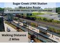 View of train and platforms that are located close to the home for commuting convenience at 4021 Redwood Ave, Charlotte, NC 28205