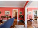 Elegant living room with classic decor, hardwood floors, and traditional furnishings at 611 E Marion St, Shelby, NC 28150