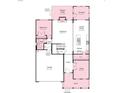 First floor layout featuring the gathering room, kitchen, garage, and study at 1431 Hubert Graham Way, Tega Cay, SC 29708