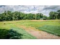 Large lot with grassy area, trees, and outbuilding at 765 York Institute Rd, Hiddenite, NC 28636