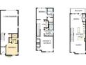 Detailed floor plan showcasing layout of the first and second stories and the balcony at 1108 Bismuth Ln, Charlotte, NC 28211