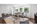 Bright living room filled with natural light and stylish, neutral furniture at 4017 Sulkirk Rd, Charlotte, NC 28210