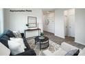 Tastefully decorated living area offering neutral tones and versatile space for comfort at 545 Trading Post Ln, York, SC 29745