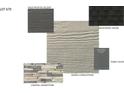 Exterior color selections: roofing, siding, and stone accents at 1025 Puddle Pond Rd, Indian Trail, NC 28079