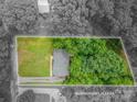 A bird's eye view showcasing the property lot with approximate lot lines for reference at 1520 28Th Sw St, Hickory, NC 28602