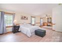 Spacious main bedroom with natural light, wood floors, and ample closet space at 109 Larch Rd, Salisbury, NC 28147