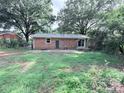 The backyard features a grassy lawn and patio, offering a private outdoor living space at 4209 Donnybrook Pl, Charlotte, NC 28205