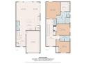 Detailed floor plan showcasing layout, dimensions, and total square footage of the two-story home at 2517 Marlowe Ave, Charlotte, NC 28208