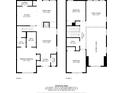 Detailed floorplan showcasing the layout of both floors, including room dimensions and spatial relationships at 7671 Bluff Point Ln, Denver, NC 28037