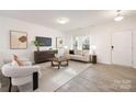 Inviting living room featuring modern decor, large windows, and an abundance of natural light at 124 Canada Dr # 45, Statesville, NC 28166