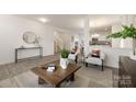 Stylish living room offering an open layout with sleek flooring and contemporary furnishings at 124 Canada Dr # 45, Statesville, NC 28166