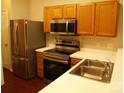 Well-equipped kitchen featuring stainless steel appliances and plenty of counter space at 11107 Lions Mane St, Charlotte, NC 28273