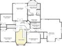 Upstairs floor plan highlighting bedrooms, bathrooms, closets, and a bonus room at 15737 Agincourt Dr, Huntersville, NC 28078