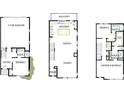 Three-story floor plan showcasing garage, kitchen, dining, Gathering, and bedroom layouts at 1120 Bismuth Ave, Charlotte, NC 28211