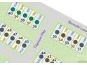 Homesite map showing lot and street numbers of the new homes at 1120 Bismuth Ave, Charlotte, NC 28211