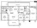 Detailed floor plan showcasing the layout of a spacious home with clearly labeled rooms and dimensions at 1184 Sherwood Rd, Clover, SC 29710