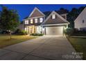 Spacious two-car garage with large concrete driveway and inviting curb appeal at 4500 Carrington Dr, Lancaster, SC 29720