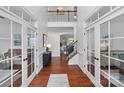 Elegant foyer with hardwood floors and a view of the upper level at 4500 Carrington Dr, Lancaster, SC 29720
