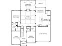 Detailed first-floor floor plan showcasing the layout with bedroom, kitchen, living, and dining areas at 403 Balboa St, Matthews, NC 28104