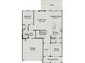 Floorplan featuring five bedrooms, a breakfast nook, and a two-car garage at 5655 Arnold Way, Mount Pleasant, NC 28025