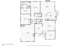 Detailed floor plan showcasing layout of the main floor of the home at 105 Prairie Rose Ct, Waxhaw, NC 28173
