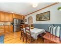 Eat in Kitchen with stainless steel appliances, lots of cabinets, and banquette seating at 141 Eastover Se Dr, Concord, NC 28025