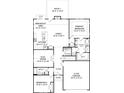Spacious floor plan featuring 2 bedrooms, a flex room, a kitchen, a Gathering room, and a patio at 897 Exeter Dr, Sherrills Ford, NC 28673