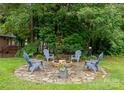 Cozy backyard fire pit area with chairs, creating a perfect space for outdoor gatherings at 901 Brighton Dr, Kannapolis, NC 28081