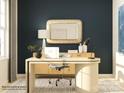 Stylish home office setup with a modern desk, decorative mirror, and elegant decor at 4262 Skyboat Cir, Fort Mill, SC 29715