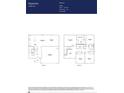 Two-story home floor plan featuring four bedrooms, two and a half baths, and a two-car garage at 6361 Fairfax Ct, Maiden, NC 28650