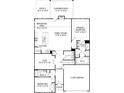 Detailed floor plan showcasing the layout of the home with bedrooms, kitchen, and living areas at 889 Exeter Dr, Sherrills Ford, NC 28673