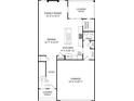 First floor plan showcasing an open concept kitchen, dining, Gathering room, and outdoor covered patio at 1237 Margo Mannor Dr, Fort Mill, SC 29708