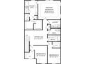 Second floor layout features a primary bedroom with ensuite, two bedrooms, a flex room, and laundry at 1237 Margo Mannor Dr, Fort Mill, SC 29708
