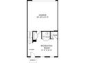 Floorplan for the basement, featuring a garage, recreation room, foyer, and porch at 1948 Westerhill Dr, Fort Mill, SC 29708