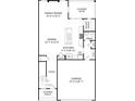 Open-concept floor plan showing a living space that flows from Gathering room to dining area to kitchen at 1217 Margo Mannor Dr, Fort Mill, SC 29708