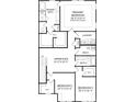 Upstairs floor plan showing primary bedroom, two secondary bedrooms, and laundry room at 1217 Margo Mannor Dr, Fort Mill, SC 29708