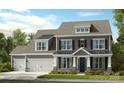 Charming two-story home with a three car garage, well-manicured lawn, and covered porch at 18129 Sulton Ter, Huntersville, NC 28078