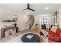 Open-concept living area with modern finishes and an inviting atmosphere at 4520 Radler Ct, Charlotte, NC 28217