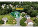 Aerial view of the home, property, and neighborhood at 5741 Bentgrass Run Dr, Charlotte, NC 28269