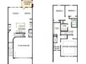 Detailed floor plan showcases the layout of the residence with a two-car garage, kitchen, and bedrooms at 172 Quartz Hill Way, Waxhaw, NC 28173