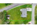 Aerial view showcases the property's layout and spacious green lot at 1266 18Th Ne St, Hickory, NC 28601