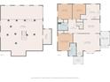 Detailed floor plan showcasing layout of rooms and garage, including dimensions at 322 Peachtree St, Albemarle, NC 28001