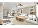 Inviting living room with neutral tones, modern furniture, and natural light at 1102 Grady St, Salisbury, NC 28144