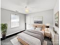 Serene bedroom with a modern design and ample natural light at 2316 Woodfield Cir, Gastonia, NC 28056