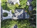 Aerial view of a stunning property with a private pool and lush green surroundings at 4211 Tangle Dr, Charlotte, NC 28211